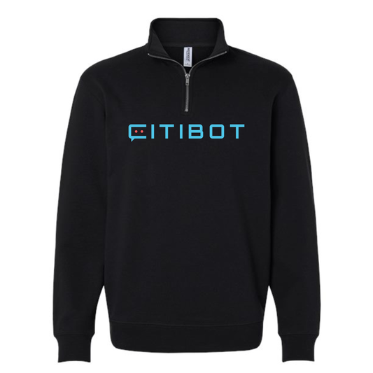 CITIBOT Multi Color Logo Unisex 1/4 Zip Sweatshirt