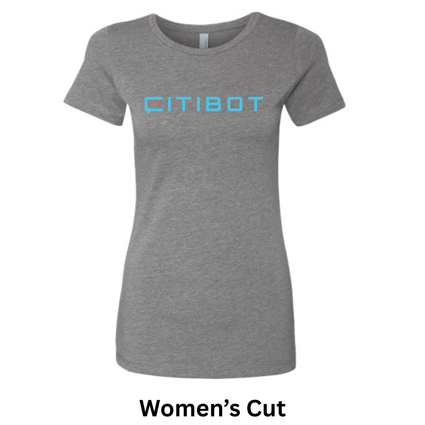 CITIBOT Multi Color Logo Heathered Short Sleeve Tee (Women's)