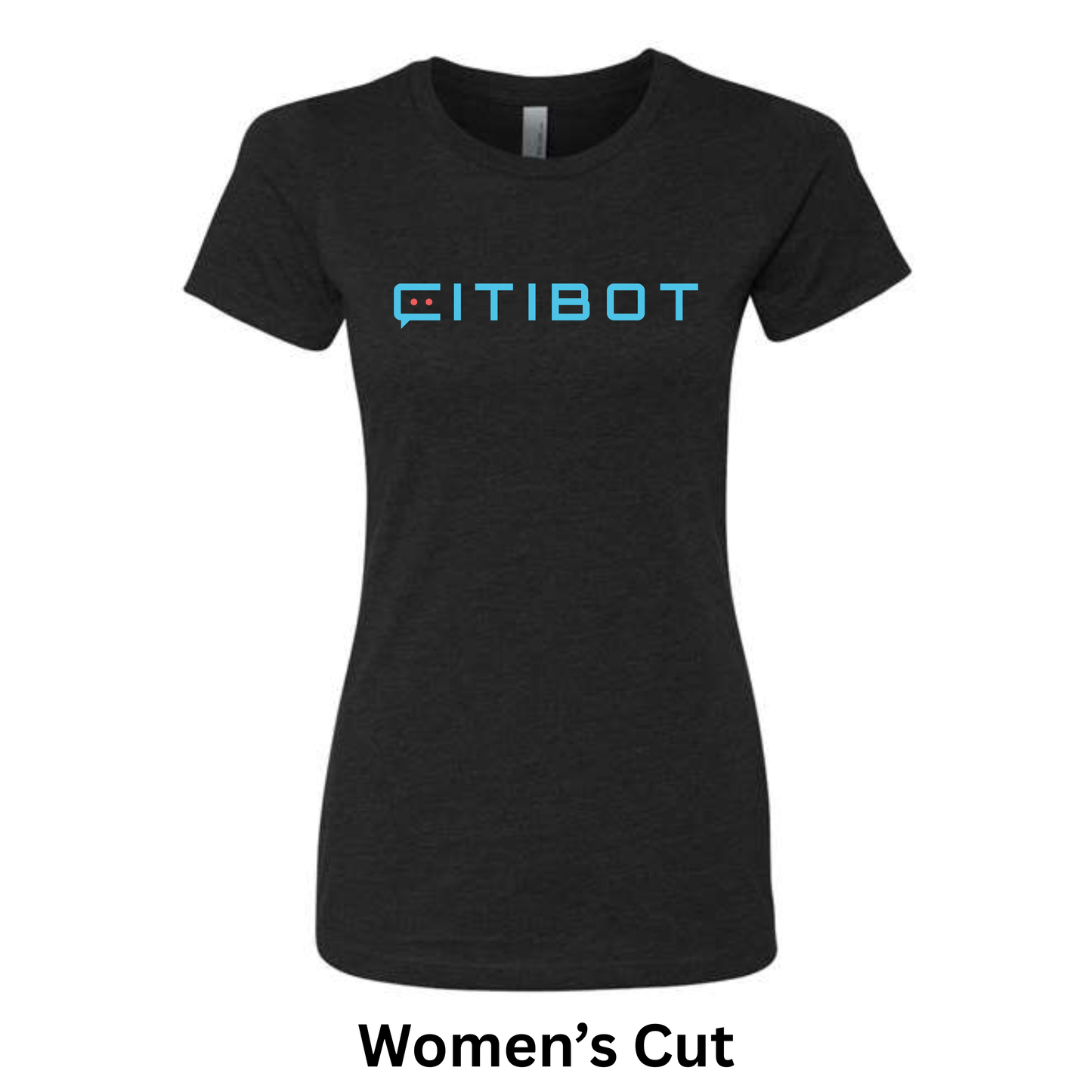 CITIBOT Multi Color Logo Heathered Short Sleeve Tee (Women's)