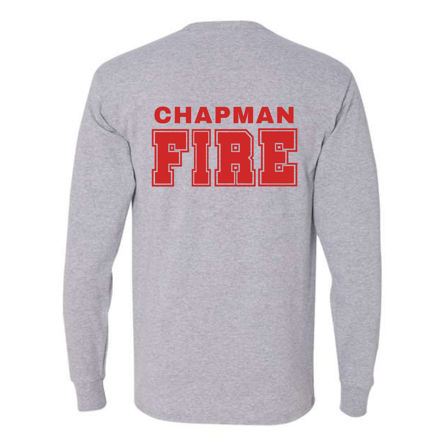 CHAPMAN FIRE Heather Grey Long Sleeve Tee