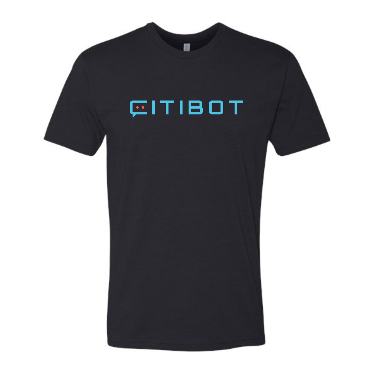CITIBOT Multi Color Logo Heathered Short Sleeve Tee