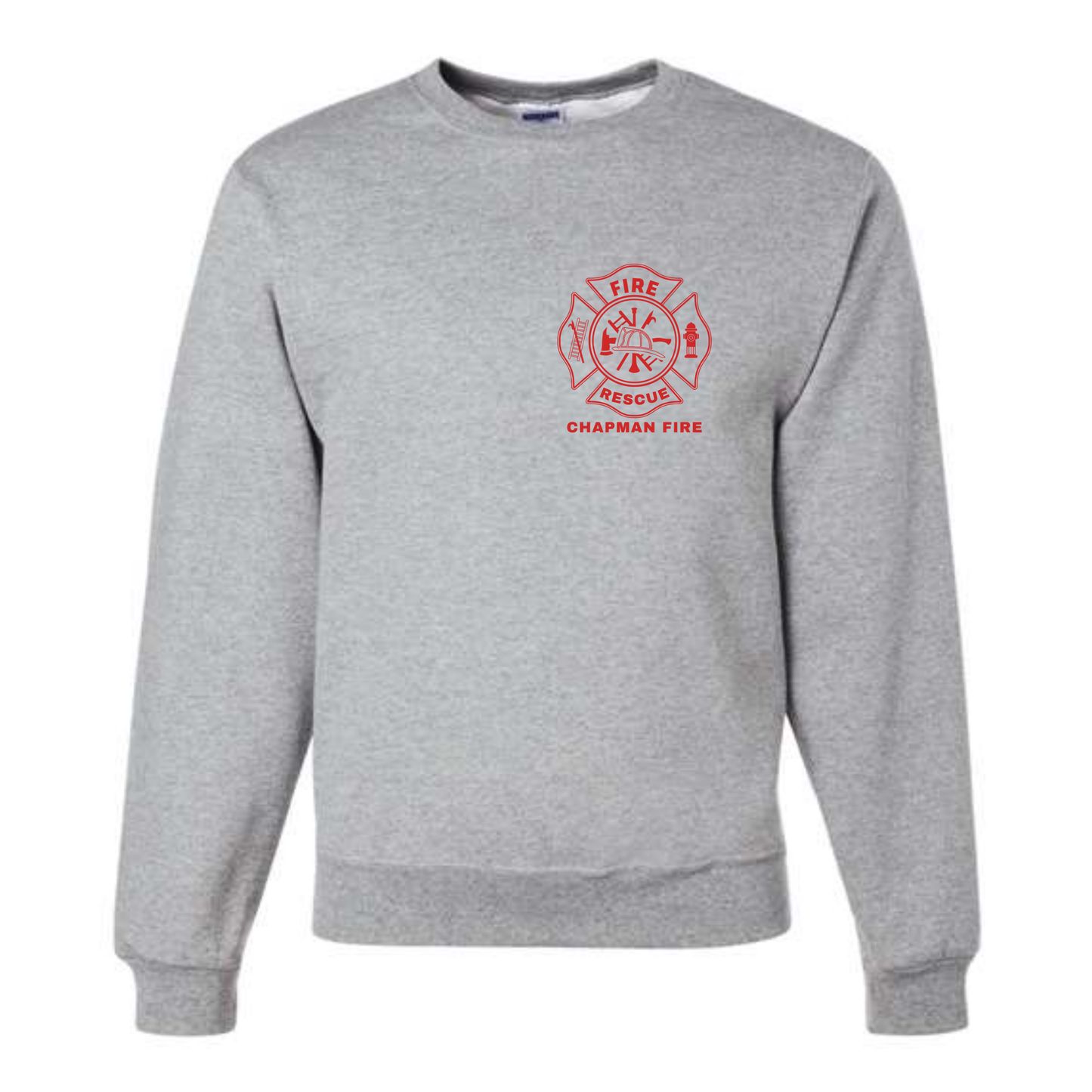 CHAPMAN FIRE Heather Grey Crewneck Sweatshirt