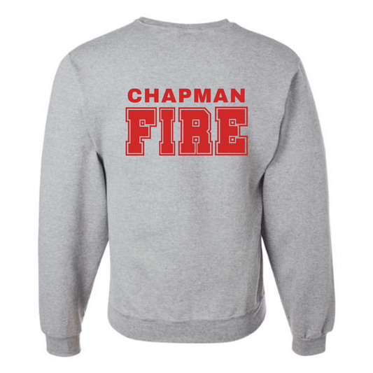 CHAPMAN FIRE Heather Grey Crewneck Sweatshirt
