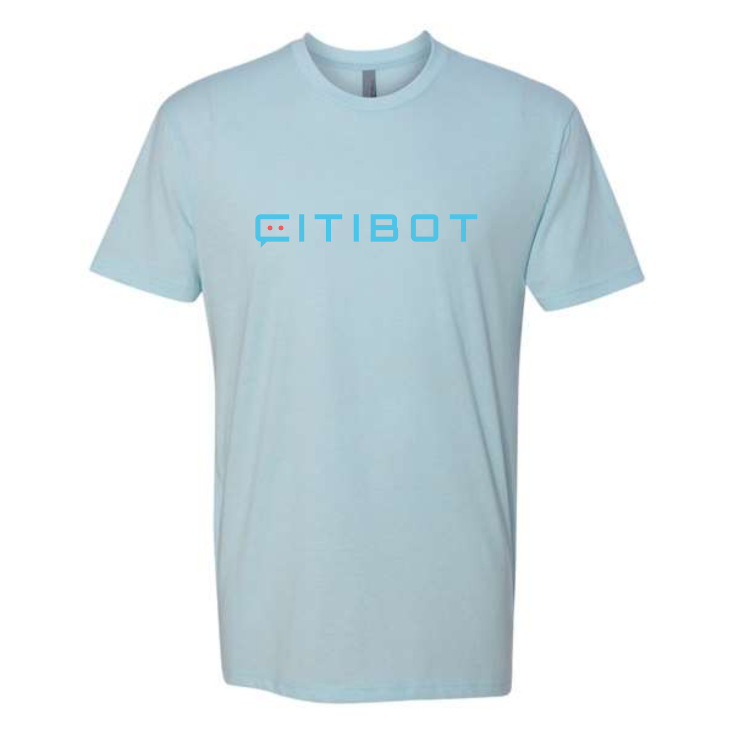 CITIBOT Multi Color Logo Heathered Short Sleeve Tee