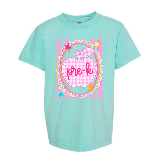 CUSTOM Back-To-School Mint Apple Tee *Pre-Order*