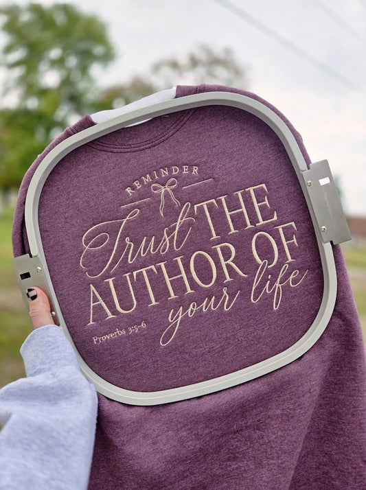 AUTHOR OF YOUR LIFE Heather Maroon Crewneck Sweatshirt *PREORDER*