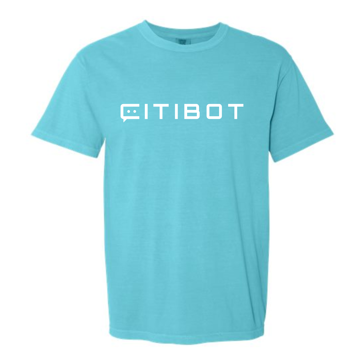 CITIBOT White Logo Vintage Wash Short Sleeve Tee