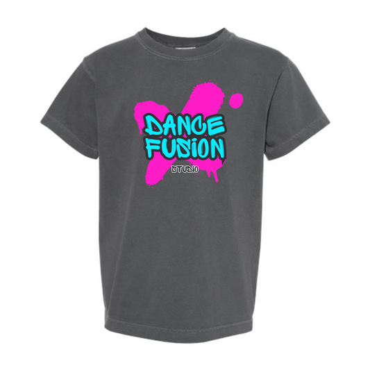 DANCE FUSION Short Sleeve Vintage Wash Tee (ADULT)