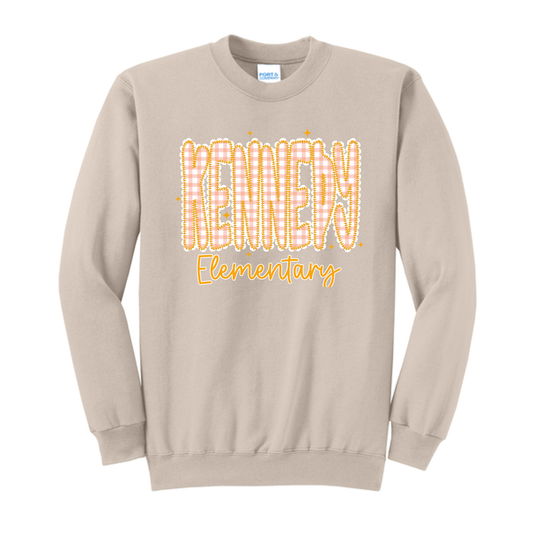 KENNEDY ELEMENTARY Sand Crewneck Sweatshirt