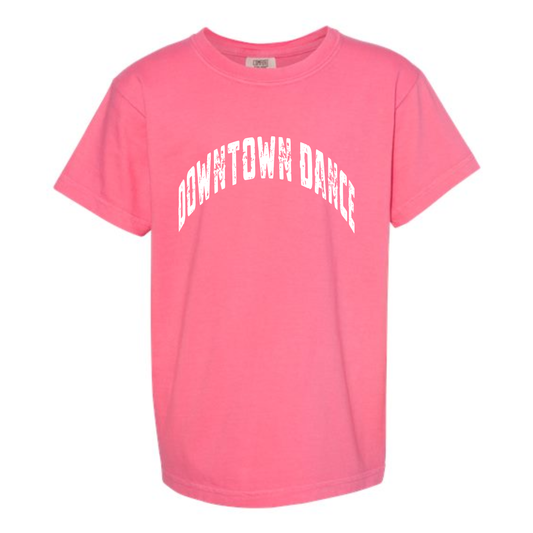 DOWNTOWN DANCE Varsity Vintage Wash Short Sleeve Tee (YOUTH)